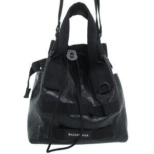 Balenciaga Army Shoulder Bag Black